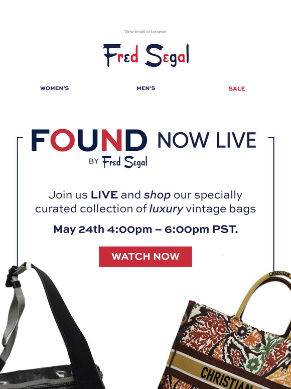 WATCH LIVE: Vintage Designer Bags