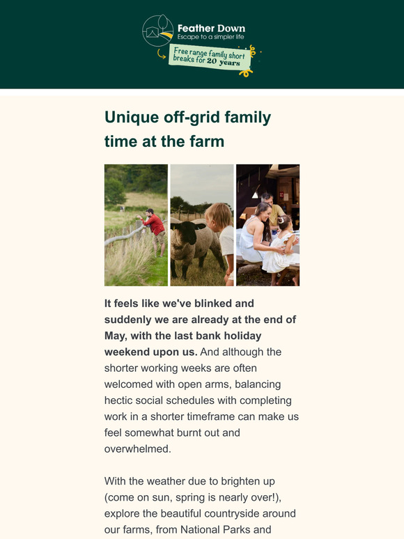 Quality family escapes from all-too busy lives