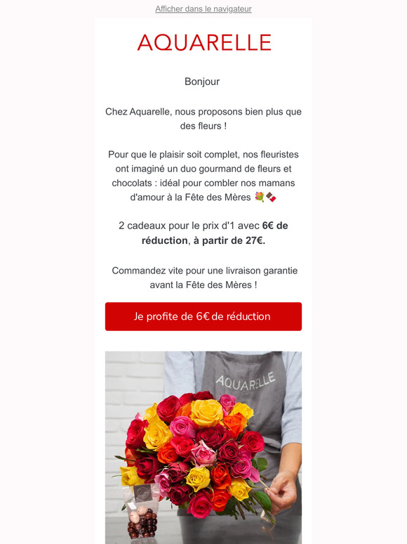 Fête des Mères J-2 : 6 euros de réduction pour un cadeau fleurie et gourmand ❤️