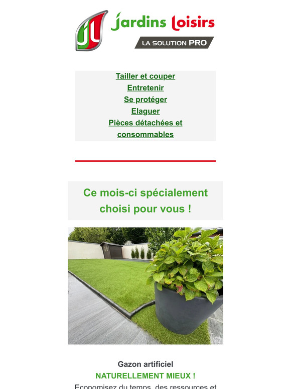 Le secret d’un jardin parfait ? Notre gazon artificiel !