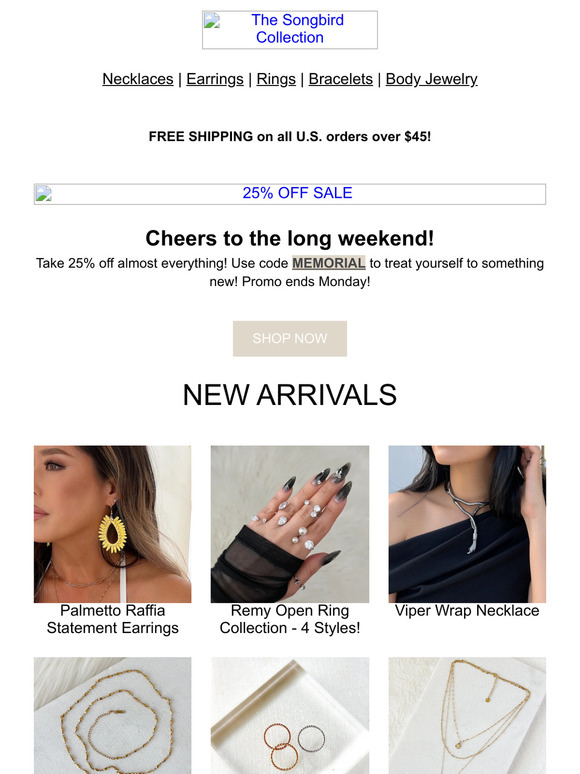 The weekend starts now! 25% OFF 💸
