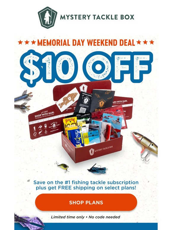 $10 OFF your first box + FREE shipping!