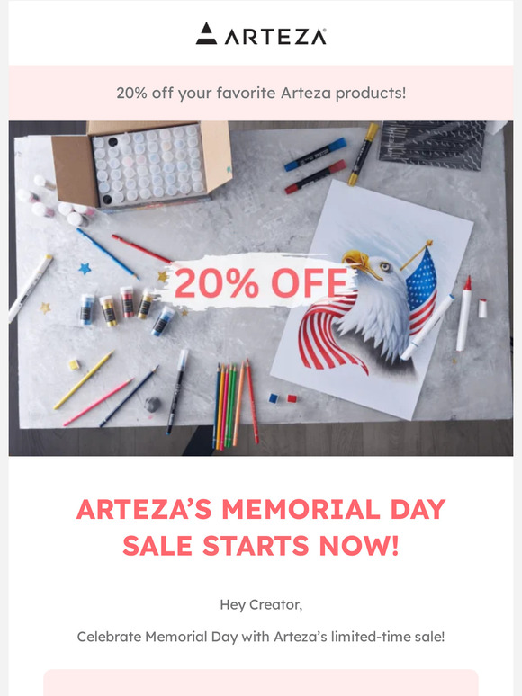 Arteza® Art Supplies Email Newsletters Shop Sales, Discounts, and Coupon Codes