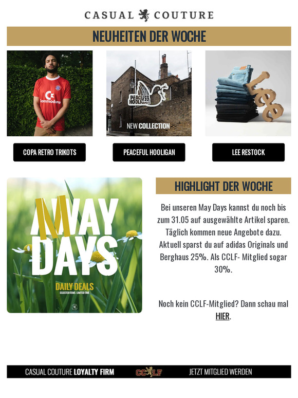Bis zu 30% MayDays Rabatt