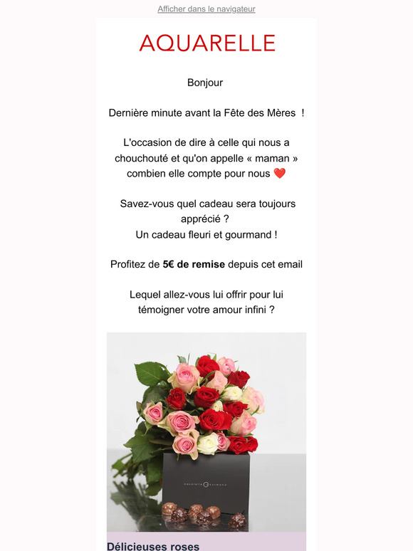 ⏱ Dernière minute : 5€ de réduction pour gâter votre maman à prix doux