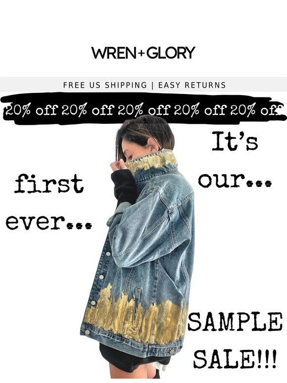 The Sample Sale is still going....