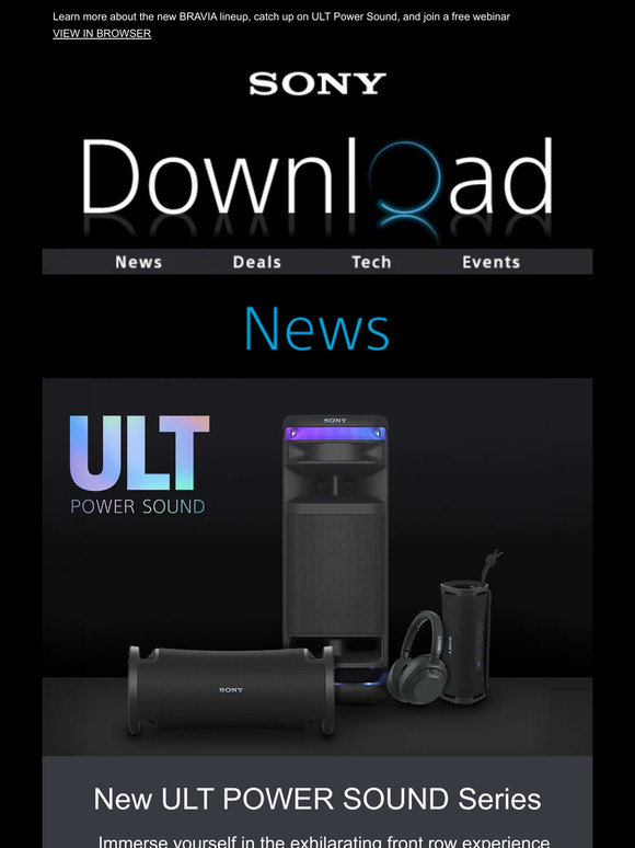 Dive Into The Latest | BRAVIA, aibo, and Savings
