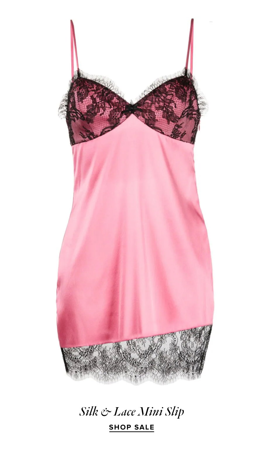 Silk & Lace Mini Slip