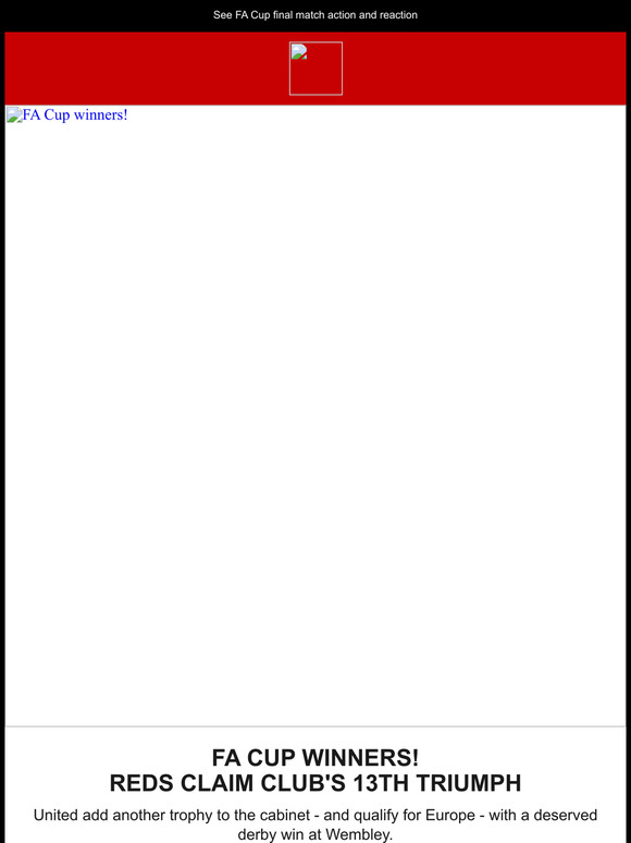 Manchester United Shop ES Your 2024 FA Cup winners Manchester United