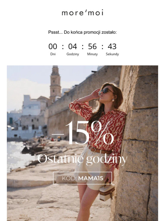 Ostatnie godziny ⏰ Skorzystaj z rabatu -15% do północy!