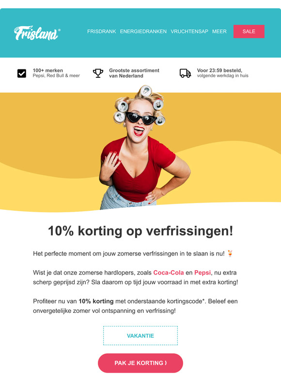 Een 10% kortingscode voor jou 🍹