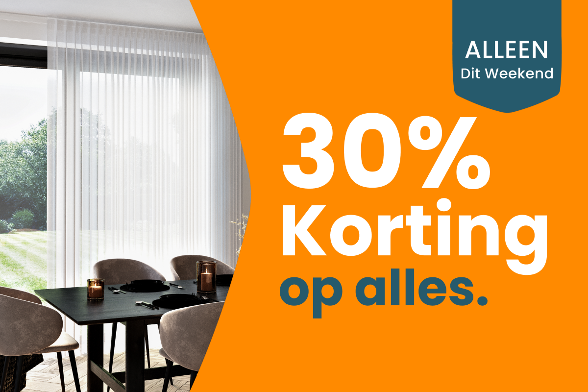 30% extra korting op alles