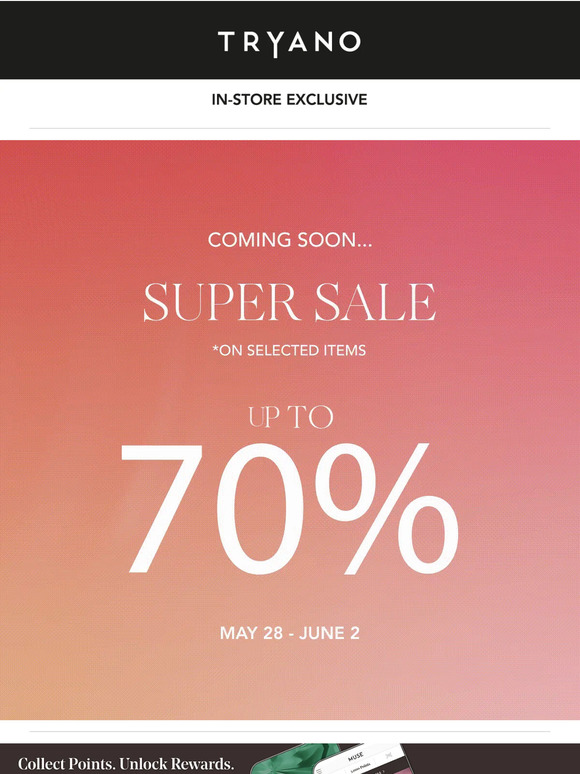Mark Your Calendar: Super Sale is Nearly Here