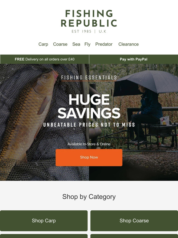 Fishing Essentials At Unbeatable Prices | Online & In-store