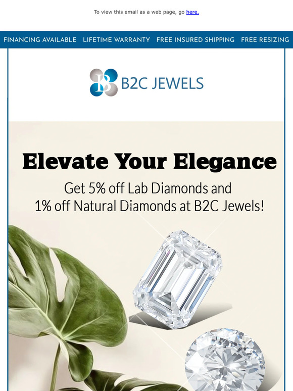 🌟 Illuminate Your Look - Explore Our Radiant Range of Diamonds!