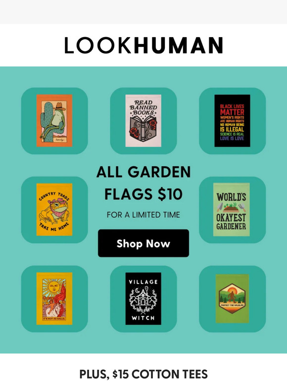 $10 Garden Flags That Scream You