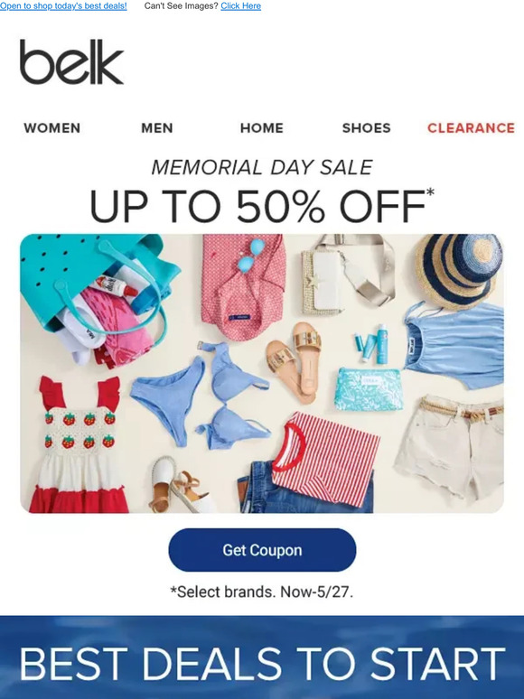 Belk Memorial Day savings are here! Don't miss out Milled