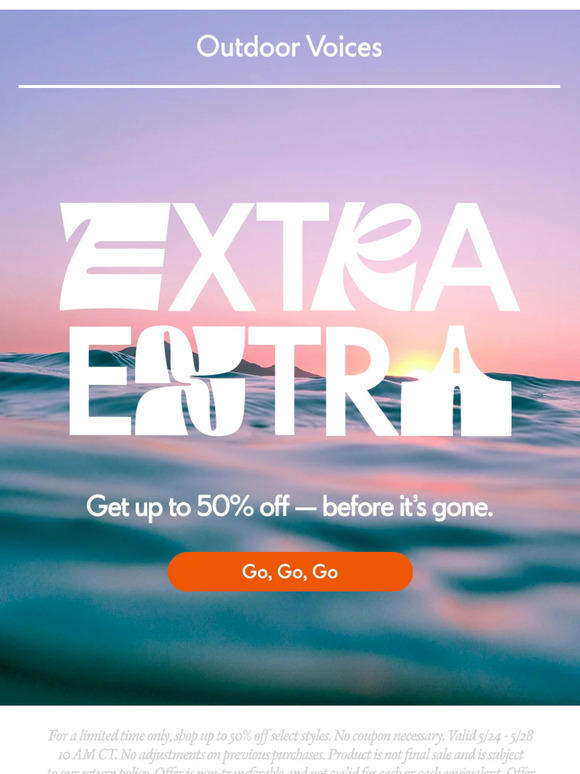 Outdoor Voices Email Newsletters Shop Sales, Discounts, and Coupon Codes