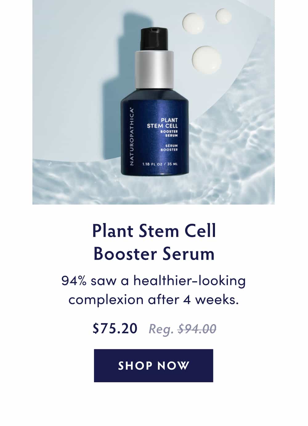 Plant Stem Cell Booster Serum 94% agreed their skin looks healthier after 4 weeks.