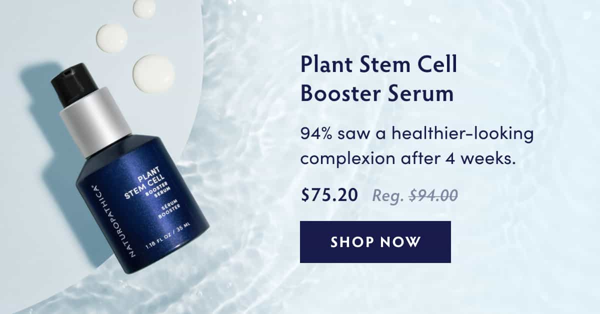 Plant Stem Cell Booster Serum 94% agreed their skin looks healthier after 4 weeks.