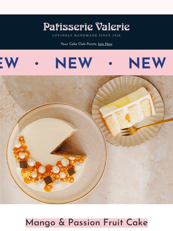 Patisserie Valerie: 🚨 New Cake Alert: Mango & Passion Fruit Cake 🍰 | Milled