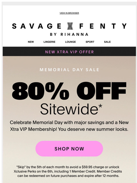 Savage X Fenty 80 OFF 48 Hours Only Milled