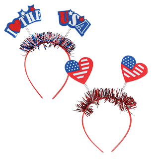 2 patriotic headbands