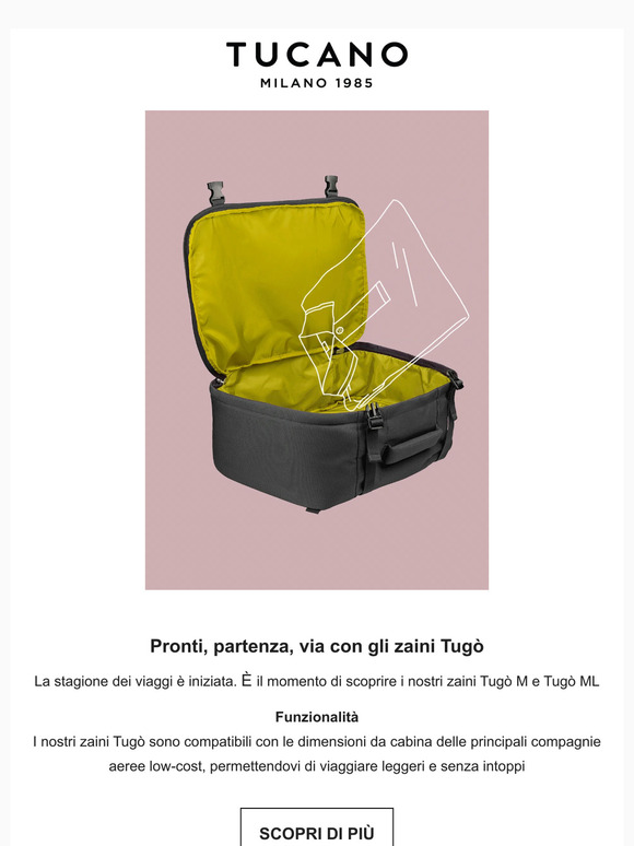 Viaggia Leggero con gli Zaini da Cabina Tugò