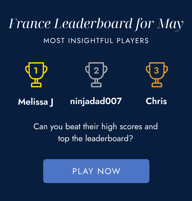 France Leaderboard for May