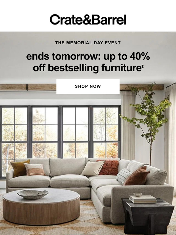 Crate and Barrel Email Newsletters Shop Sales, Discounts, and Coupon Codes