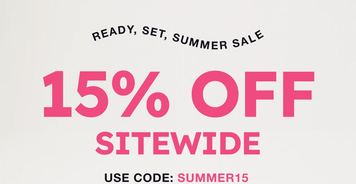 Ready, Set, Summer Sale