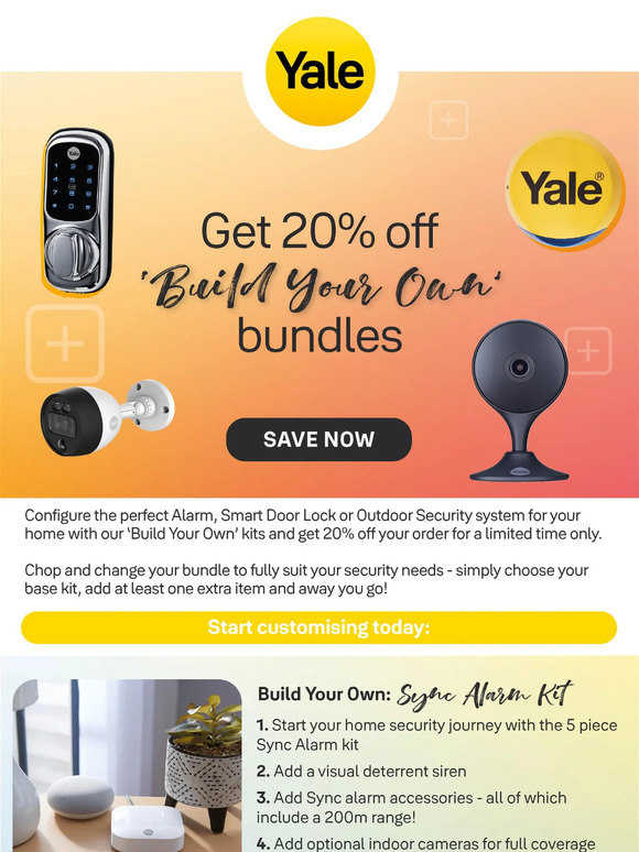Deal Alert 🚨 20% off when you 'Build Your Own' security kit 🔒