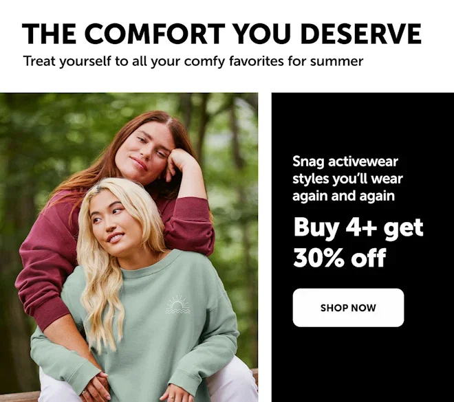 Activewear Buy 4+ Get 30% Off