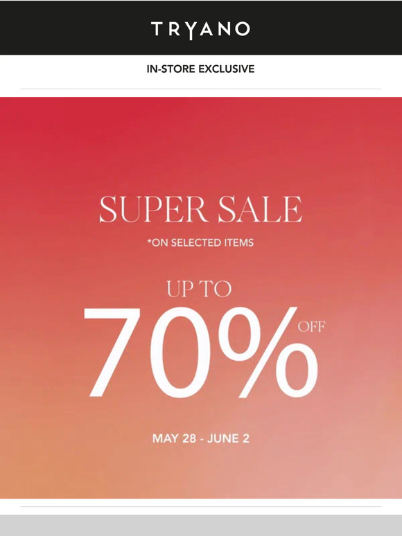 Super Sale is Now LIVE 🛍️