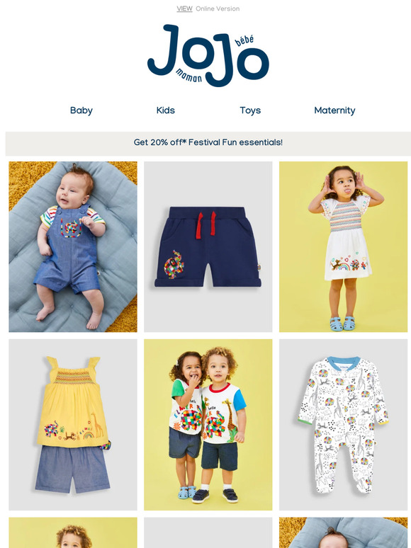 Jojo Maman Bebe Email Newsletters Shop Sales, Discounts, and Coupon Codes