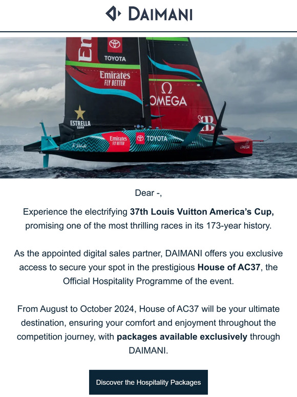 Exclusive access: Louis Vuitton 37th America's Cup Barcelona on DAIMANI