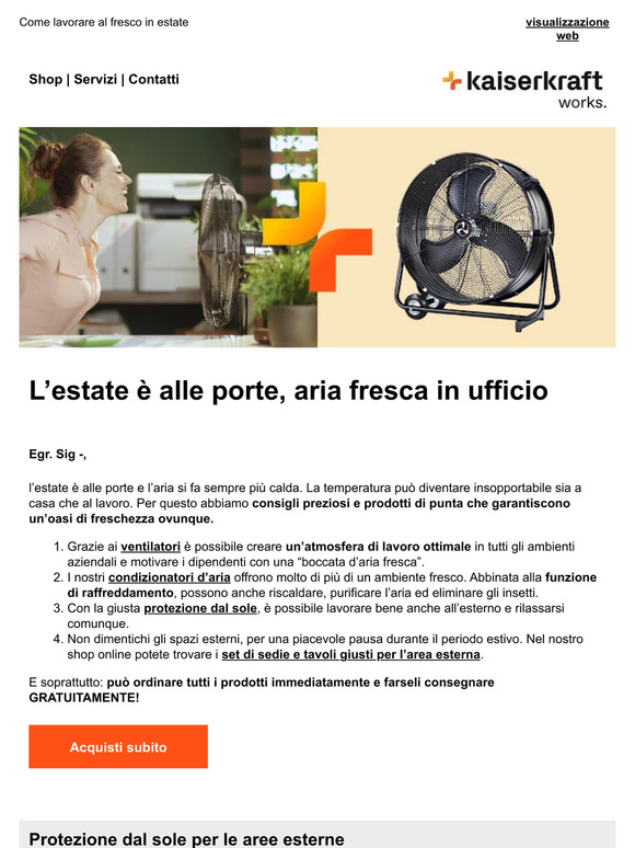 Consigli e prodotti per combattere il caldo!