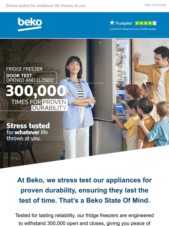 —, reliability redefined: discover fridge freezers ❄️ tested to last! 💪
