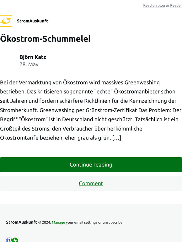 Ökostrom-Schummelei