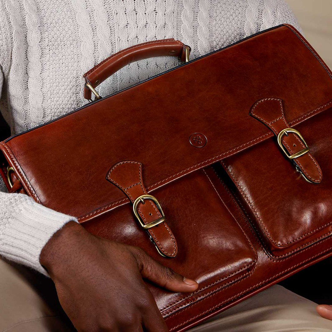 Leather briefcases