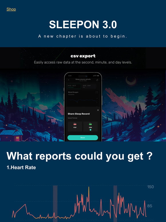 Sleepon: What reports could you get from the Upcoming SLEEPON APP 3.0 ...