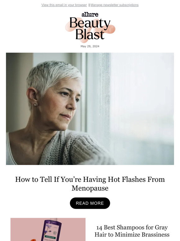 Allure: How to Tell If You’re Having Hot Flashes From Menopause | Milled