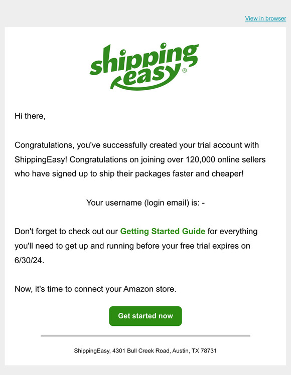 Welcome to ShippingEasy