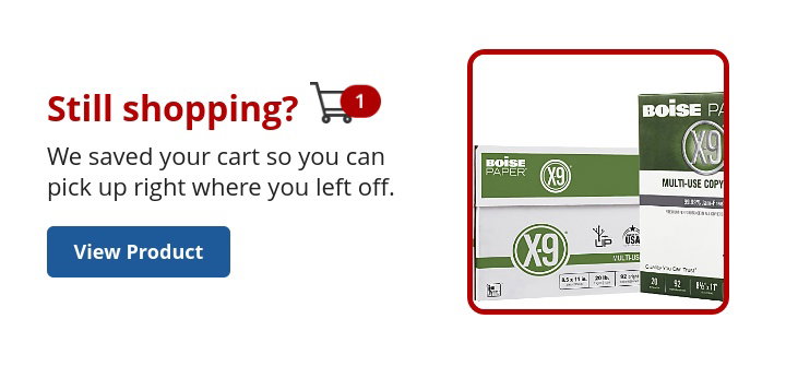 Still Shopping? We saved your cart so you can pick up right where you left off - VIew Product
