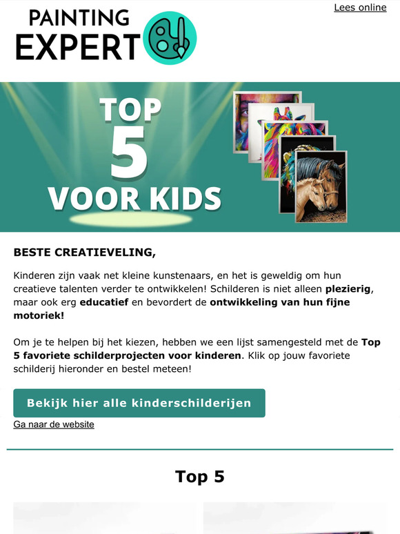 Top 5 schilderijen voor kinderen! 🎨