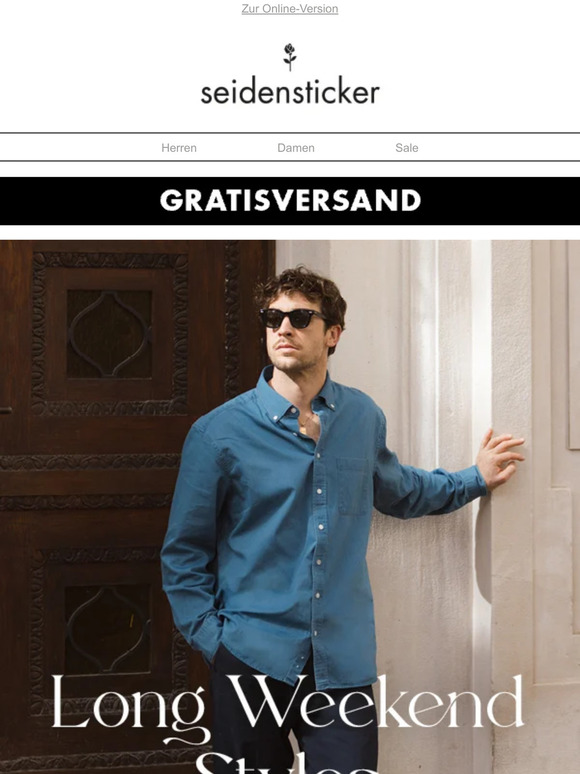 Nur für kurze Zeit: Gratis Versand // Long Weekend Styles entdecken