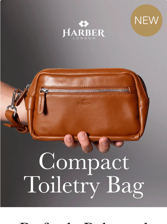 NEW IN! Compact Toiletry Bag 15% Off Launch | Harber London