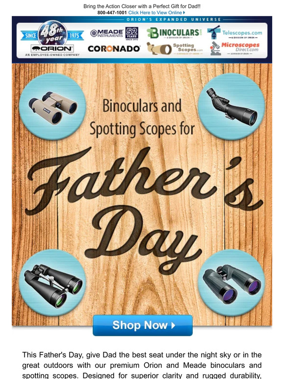 Fathers Day Binocular Deals - Spot Every Detail