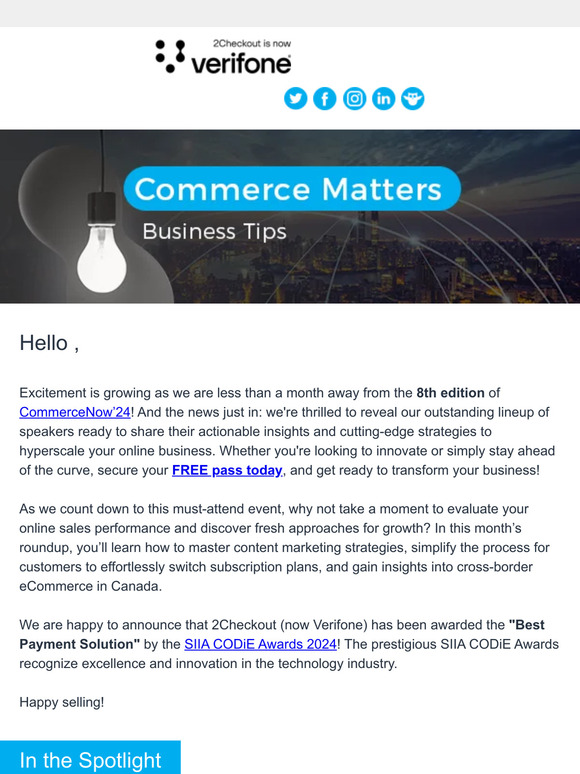 Your Commerce Matters Newsletter is Here – May Edition