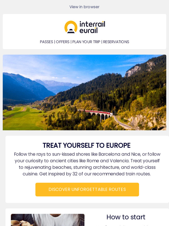 Follow your curiosity with Interrail 🚂